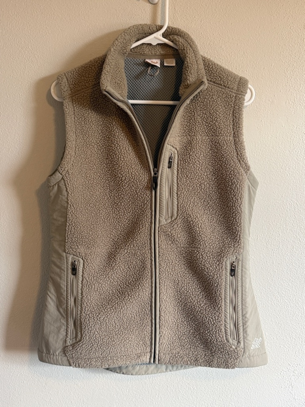 Eastern Mountain Sports Taupe Sherpa Zip Vest